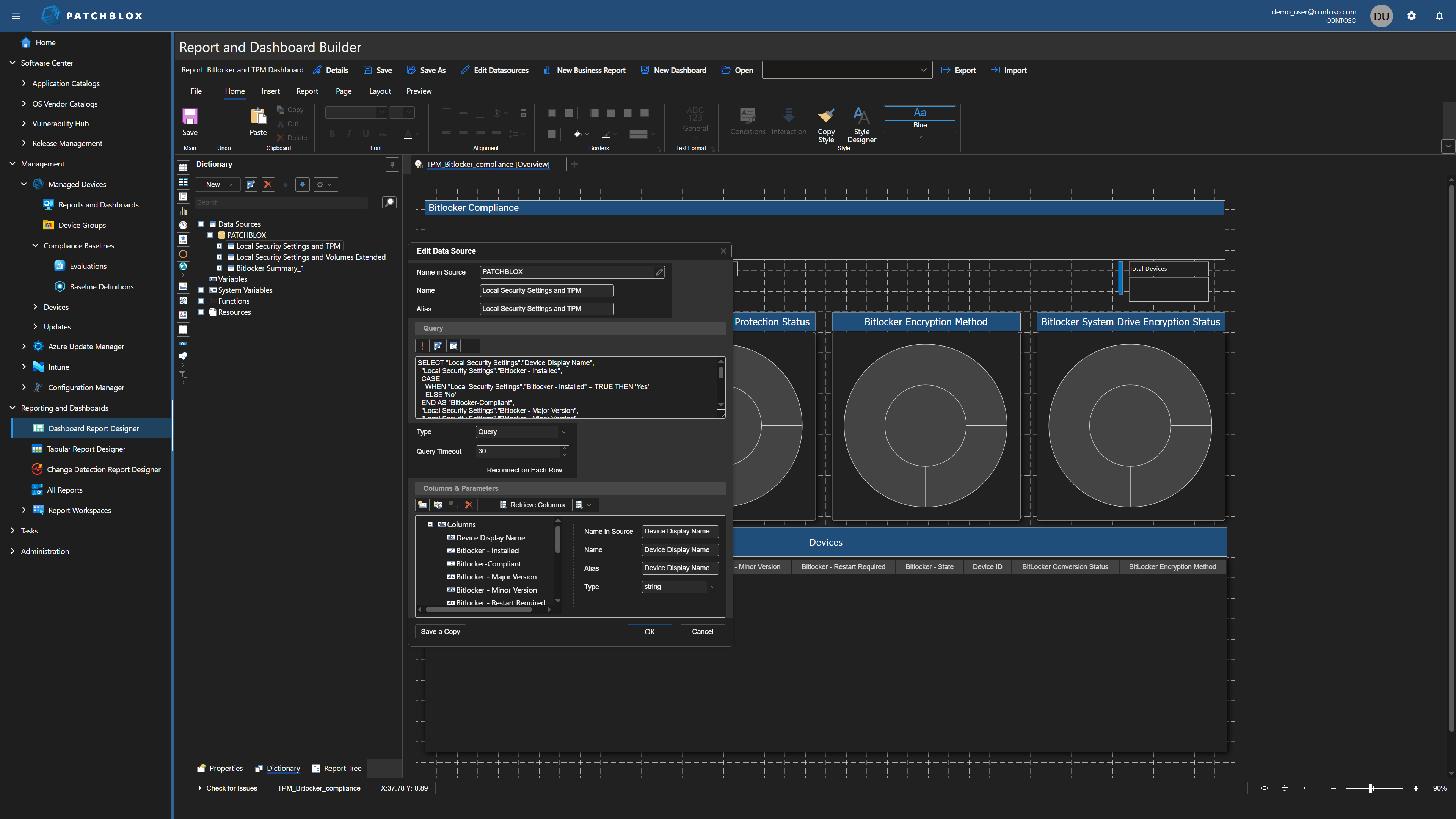 BI Dashboard Designer