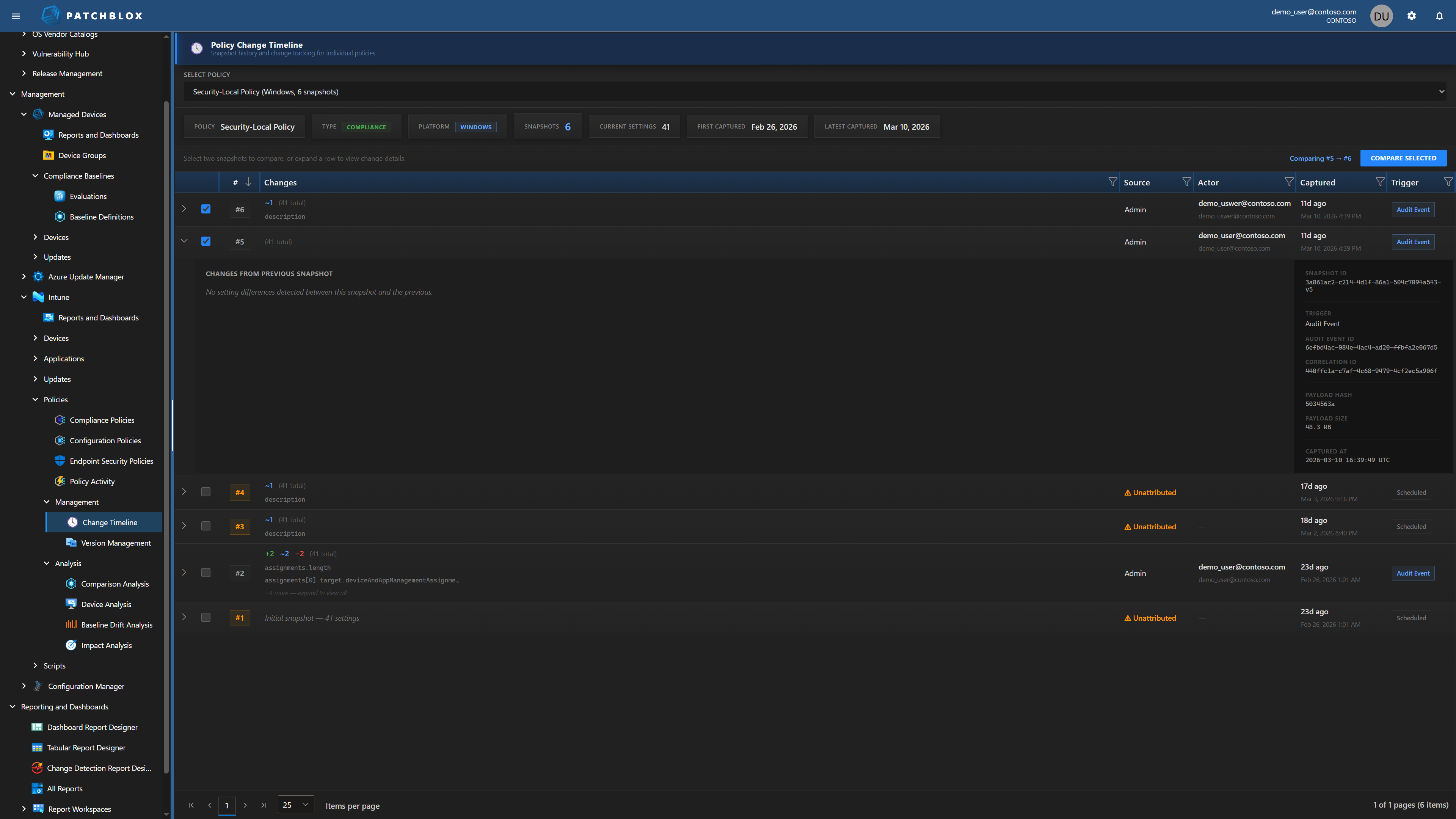 Policy Change Timeline