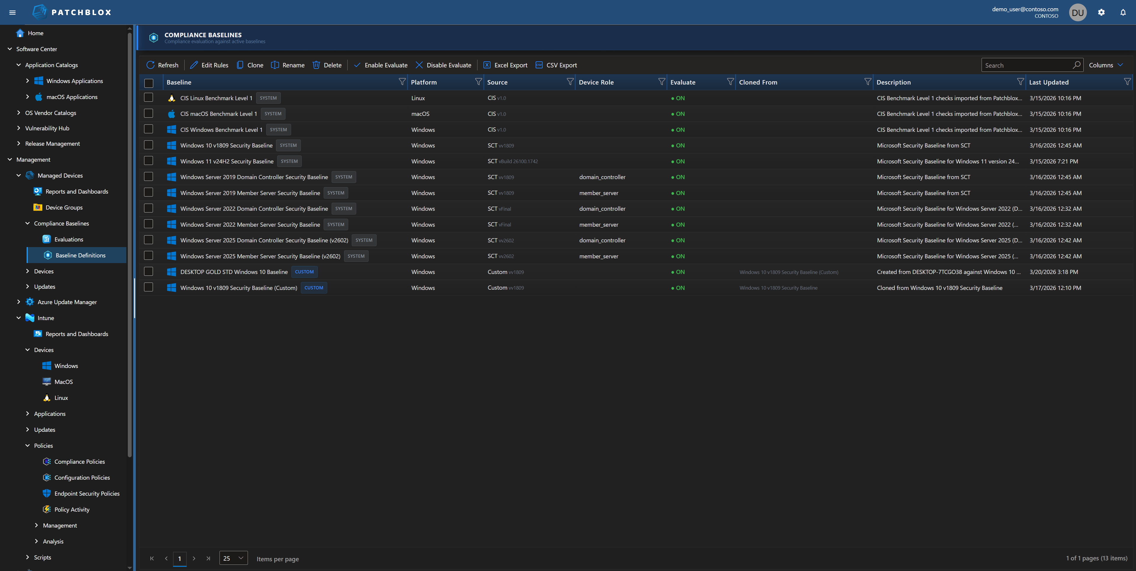 Compliance Baselines Library